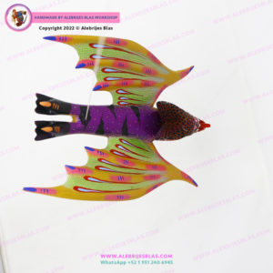 Escultura Artesanal Oaxaqueña, Alebrije Vampiro 7 - Imagen 6