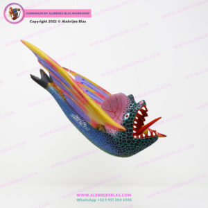 Escultura Artesanal Oaxaqueña, Alebrije Vampiro 8 - Imagen 4
