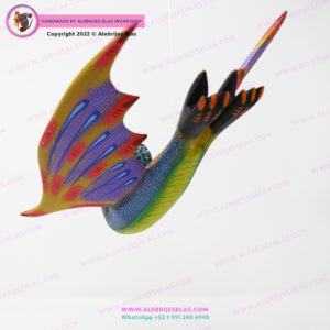 Escultura Artesanal Oaxaqueña, Alebrije Vampiro 8 - Imagen 5