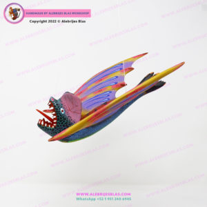 Escultura Artesanal Oaxaqueña, Alebrije Vampiro 8 - Imagen 6