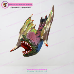 Escultura Artesanal Oaxaqueña, Alebrije Vampiro 9 - Imagen 5