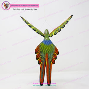 Figura Tallada y Pintada a Mano, Alebrije Colibrí II - Imagen 4