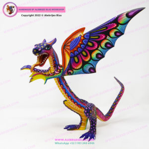 Original Oaxaca Art, Alebrije Dragón Veloz 1 - Imagen 3