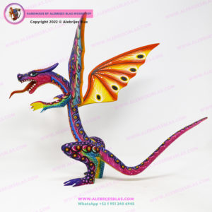 Original Oaxaca Art, Alebrije Dragón Veloz 1 - Imagen 4