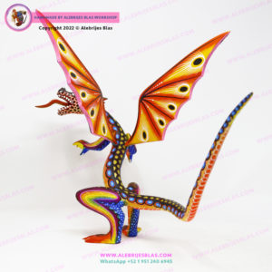 Original Oaxaca Art, Alebrije Dragón Veloz 2 - Imagen 3