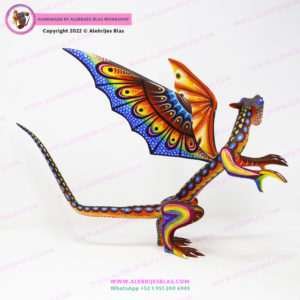 Original Oaxaca Art, Alebrije Dragón Veloz 2 - Imagen 4