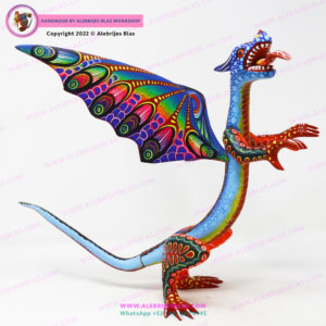 Original Oaxaca Art, Alebrije Dragón Veloz 3 - Imagen 6