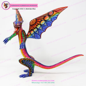 Original Oaxaca Art, Alebrije Dragón Veloz 5 - Imagen 7
