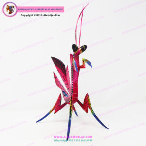 Alebrije Mantis Religiosa 4,  Escultura Artesanal Oaxaqueña Hecho a Mano - Imagen 5