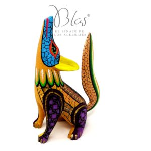 Coyote con simbología Zapoteca